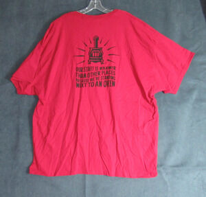 Potbelly T Shirt Mens Size 3XL Red Uniform Work Short Sleeve Tee